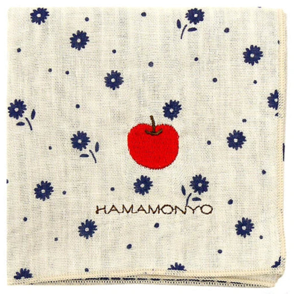 ガーゼハンカチ ワンポイント