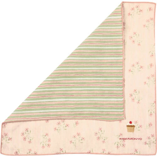 ガーゼハンカチ ワンポイント