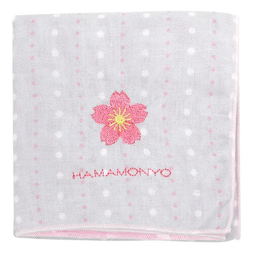 ガーゼハンカチ ワンポイント