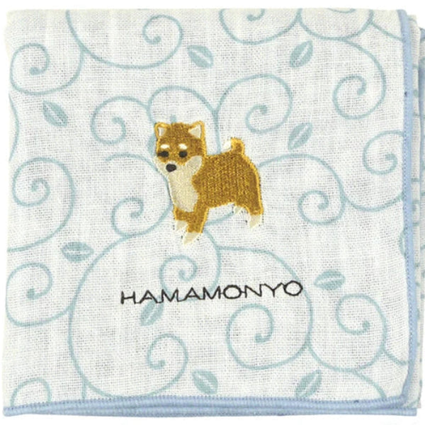 ガーゼハンカチ ワンポイント